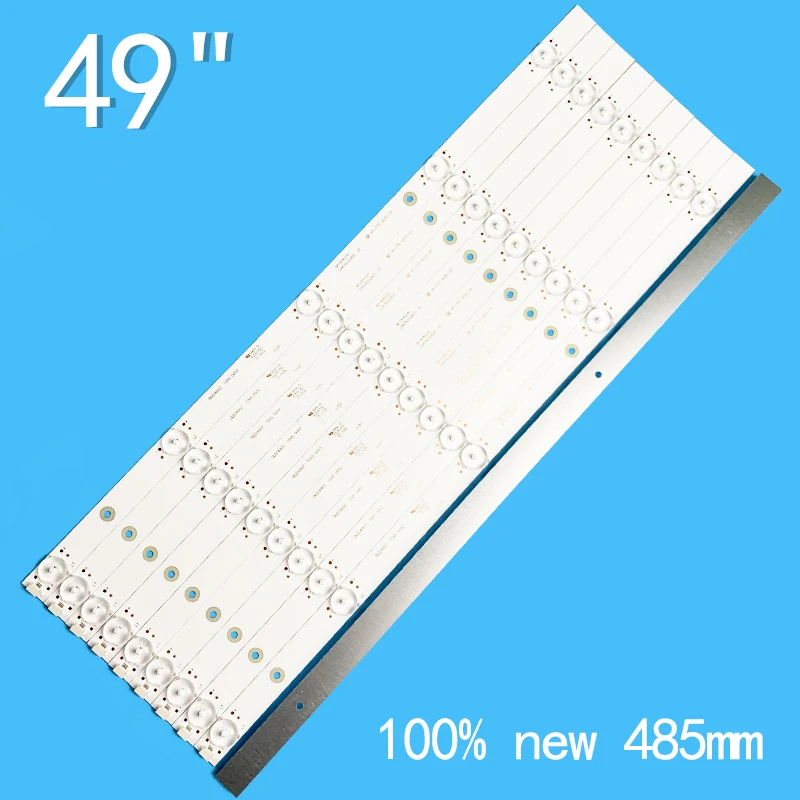 10PCS LED strip 5LED For GC49D06-ZC21FG-03 303GC490032 DLED49GC 10X6 0002 For H49E12 H49E10 H49E07 H49E17 H49E09 49HUA6361