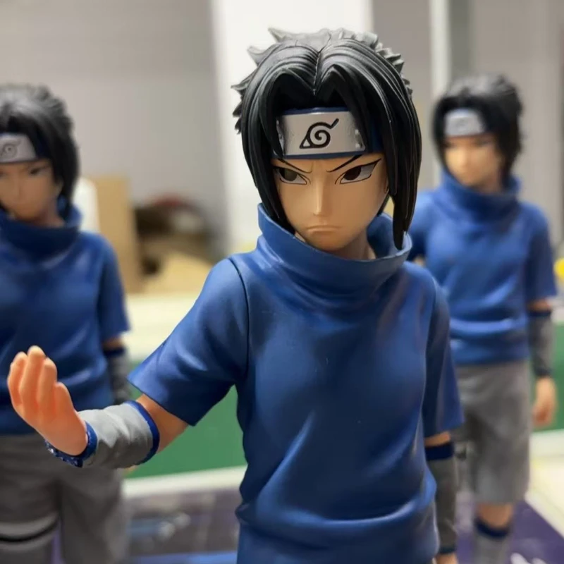 NARUTO Action Figurine Fire Country Uchiha Sasuke Figure Shippuden Model Standing PVC Collection Perimeter Toys Birthday Gifts