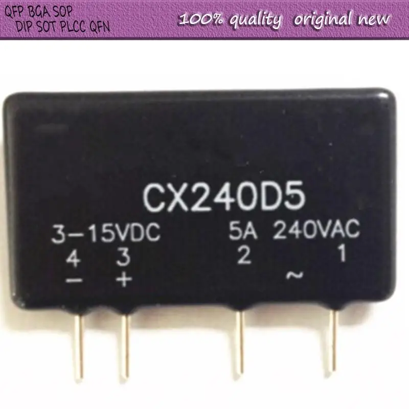 NEW   1PCS/LOT    CX240D5  3-15VDC  5A  240VAC  pin-4