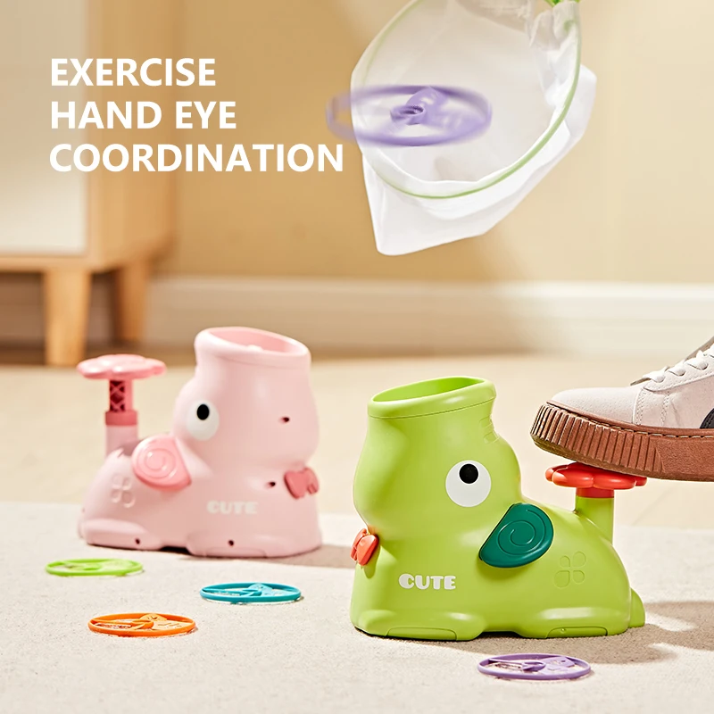 Latający dysk zabawki rakieta powietrzna zabawka wyrzutnia szybująca rakieta latający spodek wyrzutnia stóp skok gry sportowe zabawki dla chłopca dziewczyna na zewnątrz