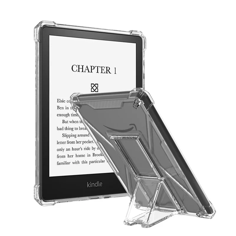 Clear TPU Back Cover with Kickstand Case for All-New 7