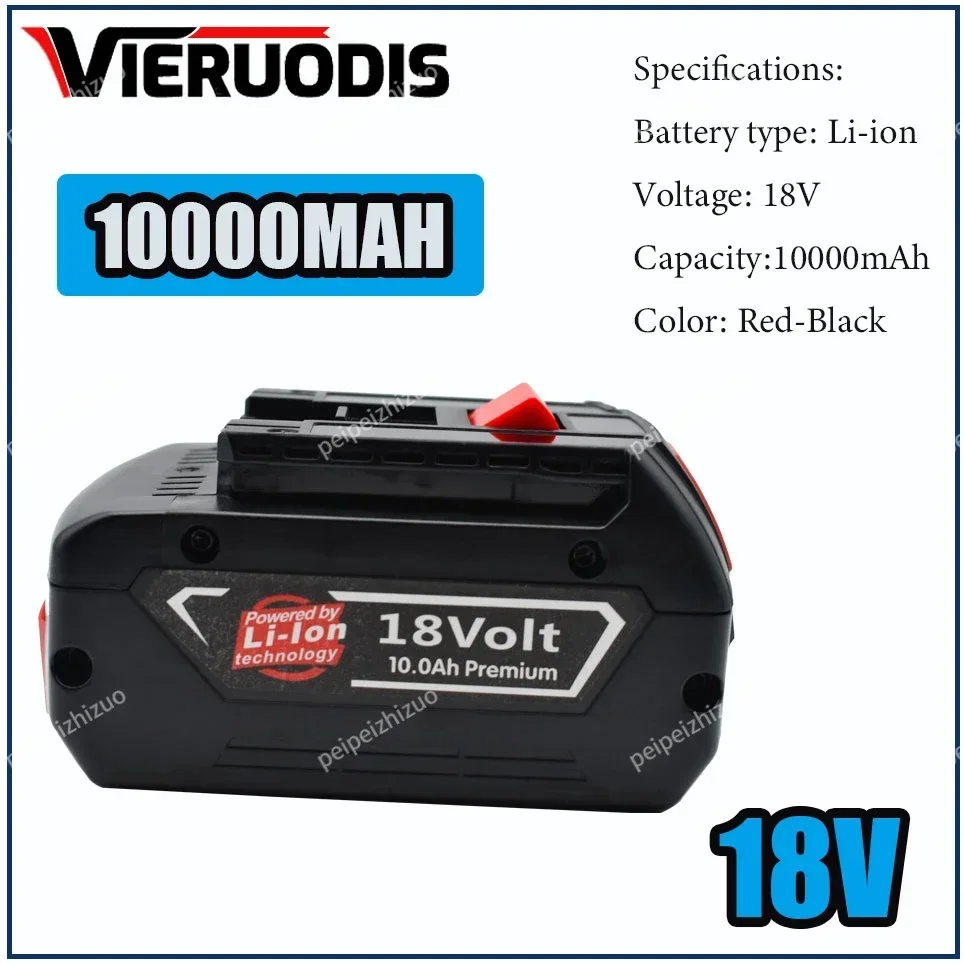 

18V Battery Bosch 10.0Ah for Bosch Electric Drill 18V Rechargeable Li-ion Battery BAT609 BAT609G BAT618 BAT618G BAT614