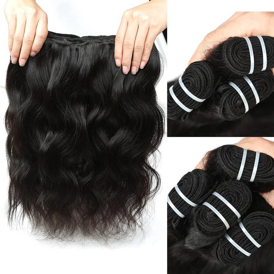 15A Double Body Wave Human Hair Bundles Drawn Virgin Bundles Human Hair Raw Vietnamese Hair Bundles Human Hair  Unprocessed Hair