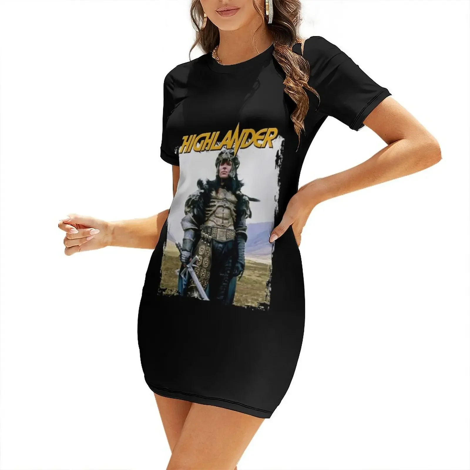 

Modern Action Fantasy Story Legendary Thirst Highlander Movie Kurgan From Music Short-Sleeved Dress luxury evening dresses 2026