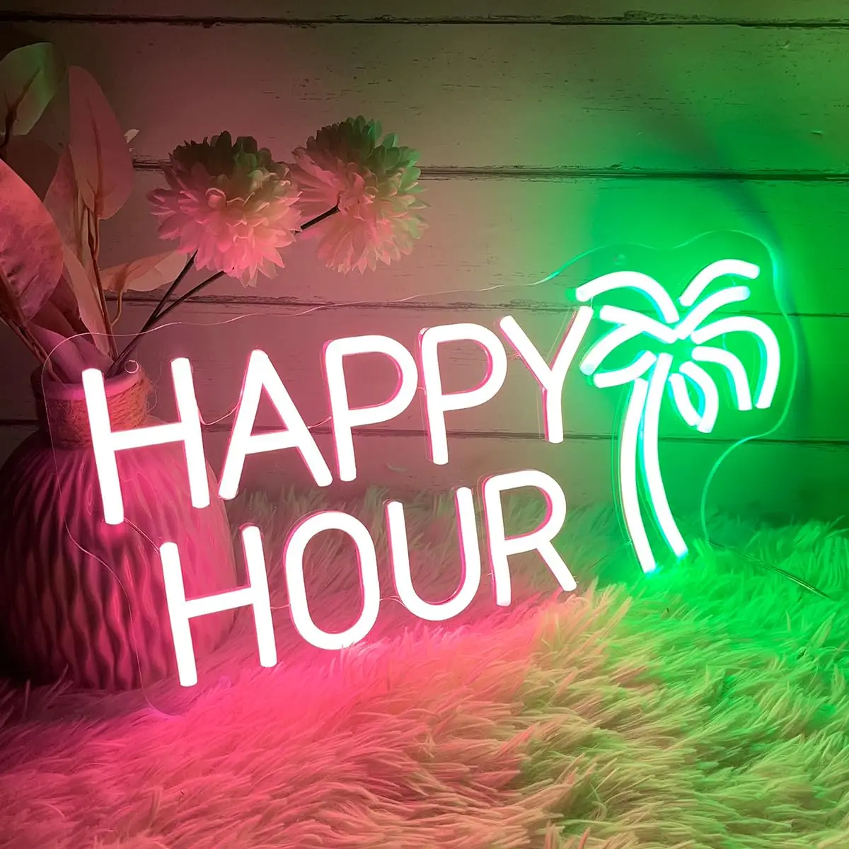 

Happy Hour Neon Sign Spa Beauty Room Nail Brows Lashed Salon Studio LED Wall Art Decor For Business Stores Logo Barber Shops