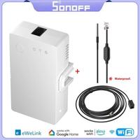 SONOFF TH Origin Wifi Switch Smart Home Controller Temperature Humidity Monitor Switch 20A Max SONOFF TH10/16 Upgrade Version