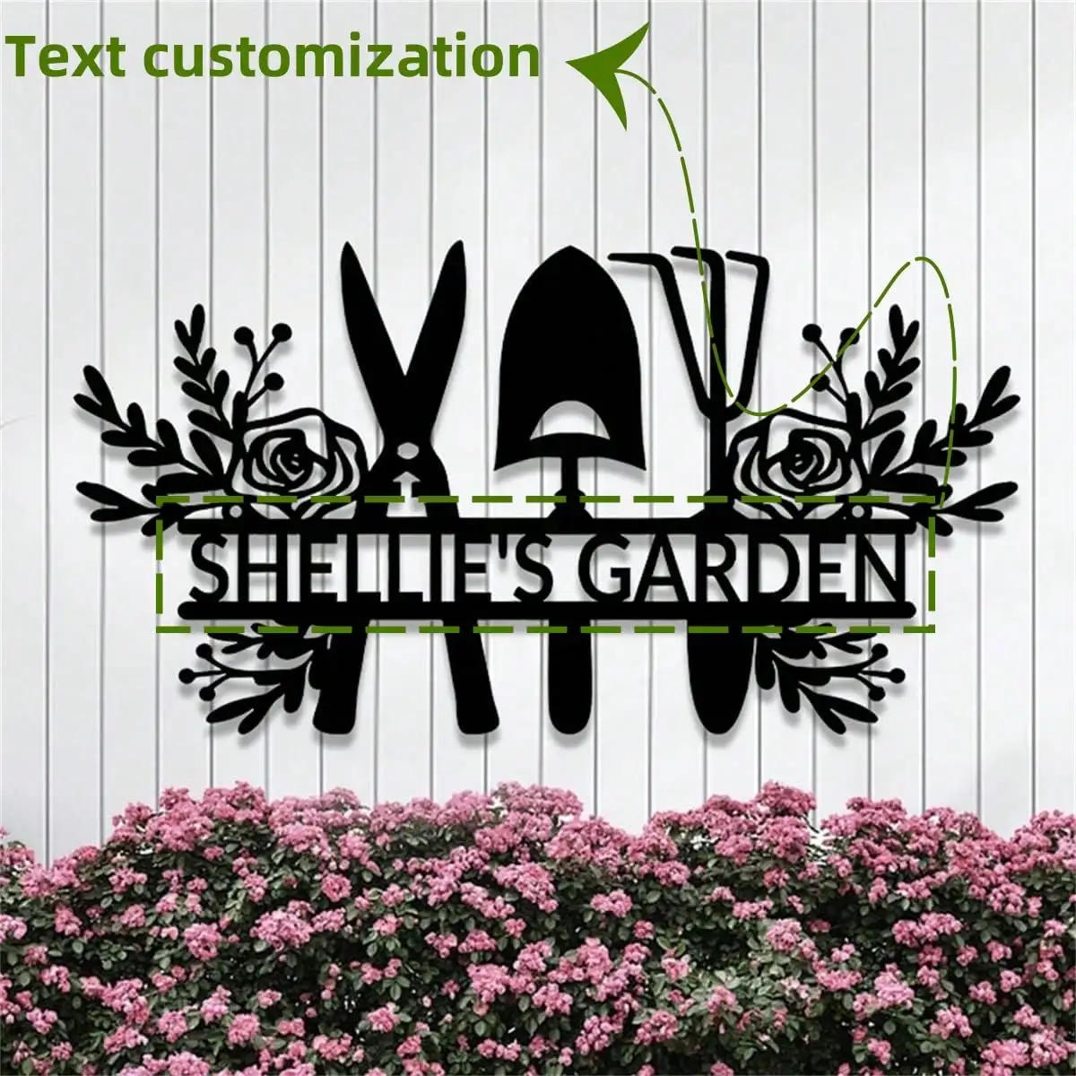 

Personalized Metal Garden Sign Custom Name Plate Yard Decor Outdoor Wall Art Housewarming Gift for Her