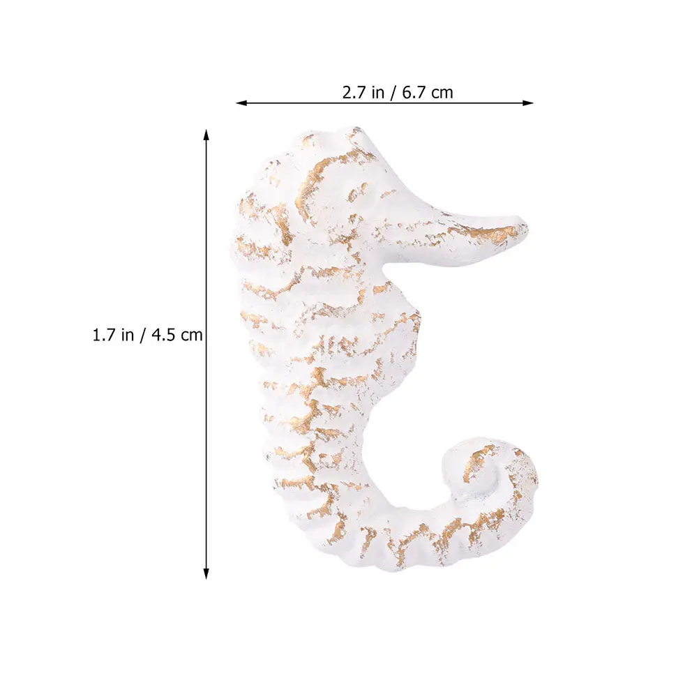 2Pcs Sea Horse Shape Drawer Knobs Ocean Theme Cabinet Pulls Nordic Style Single Hole Handles Drawer Knob Sea Horse Shape Knob