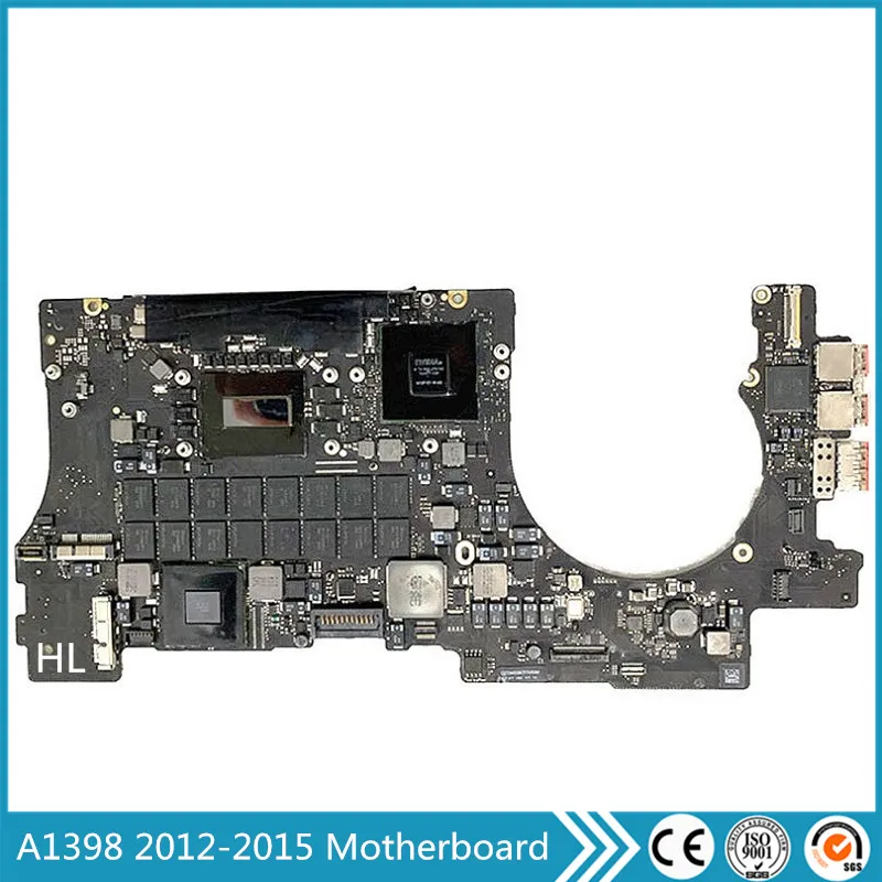 

Sale A1398 Laptop Motherboard For MacBook Pro Retina 15" Full Tested Logic Board 2012 2013 2014 2015 Year 820-3332-A 820-3662-A