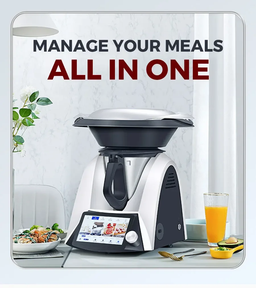 Home Appliance Touch Screen Cooking Robotser Smart Cooking Robot Food Processor Cooking Robots Tm6 with WIFI Connection