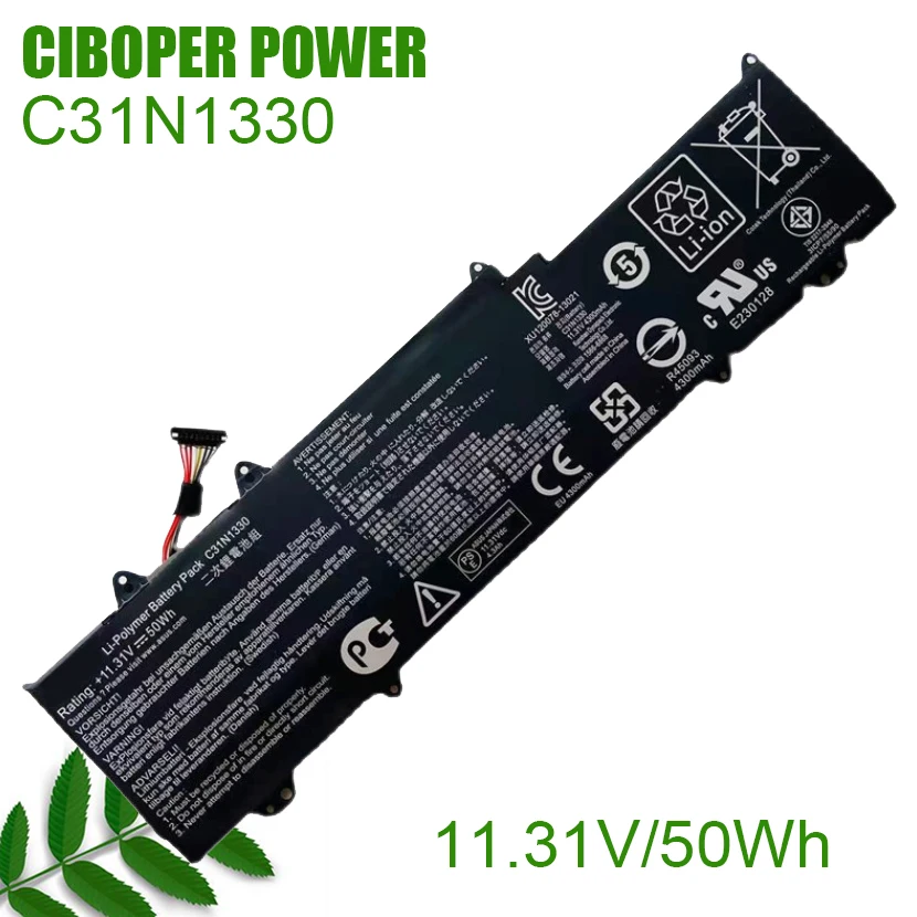 CIBOPER POWER Laptop Battery C31N1330 0B200-00070200 11.31V/50Wh For ZenBook UX32L UX32LA UX32LN UX32LN-R4053H Series