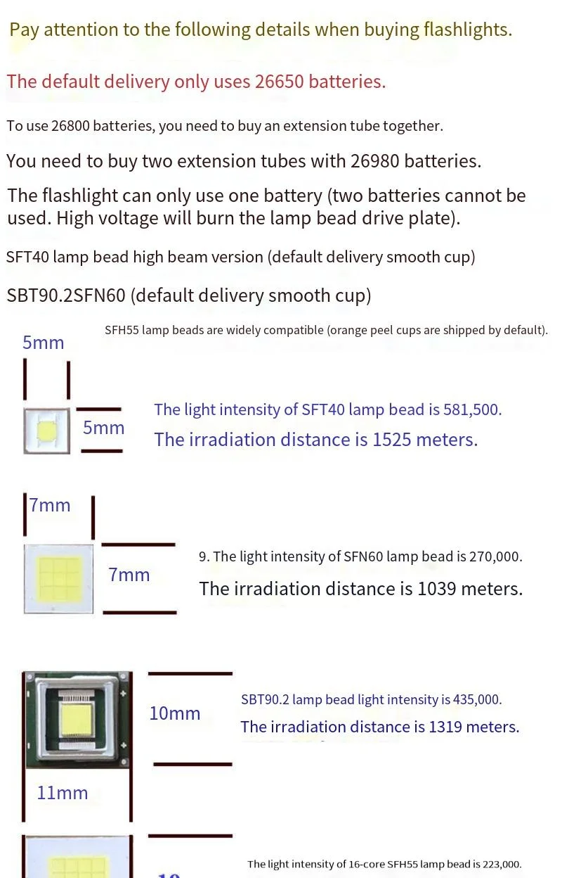 Jinheng JKK90S قابلة للشحن SFT40 حبيبات مصباح مستديرة متفاوتة الأحجام 26650/26800/26980 بطارية نوع-C مصباح يدوي قابل لإعادة الشحن 2800 لومينز التخييم في الهواء الطلق #4