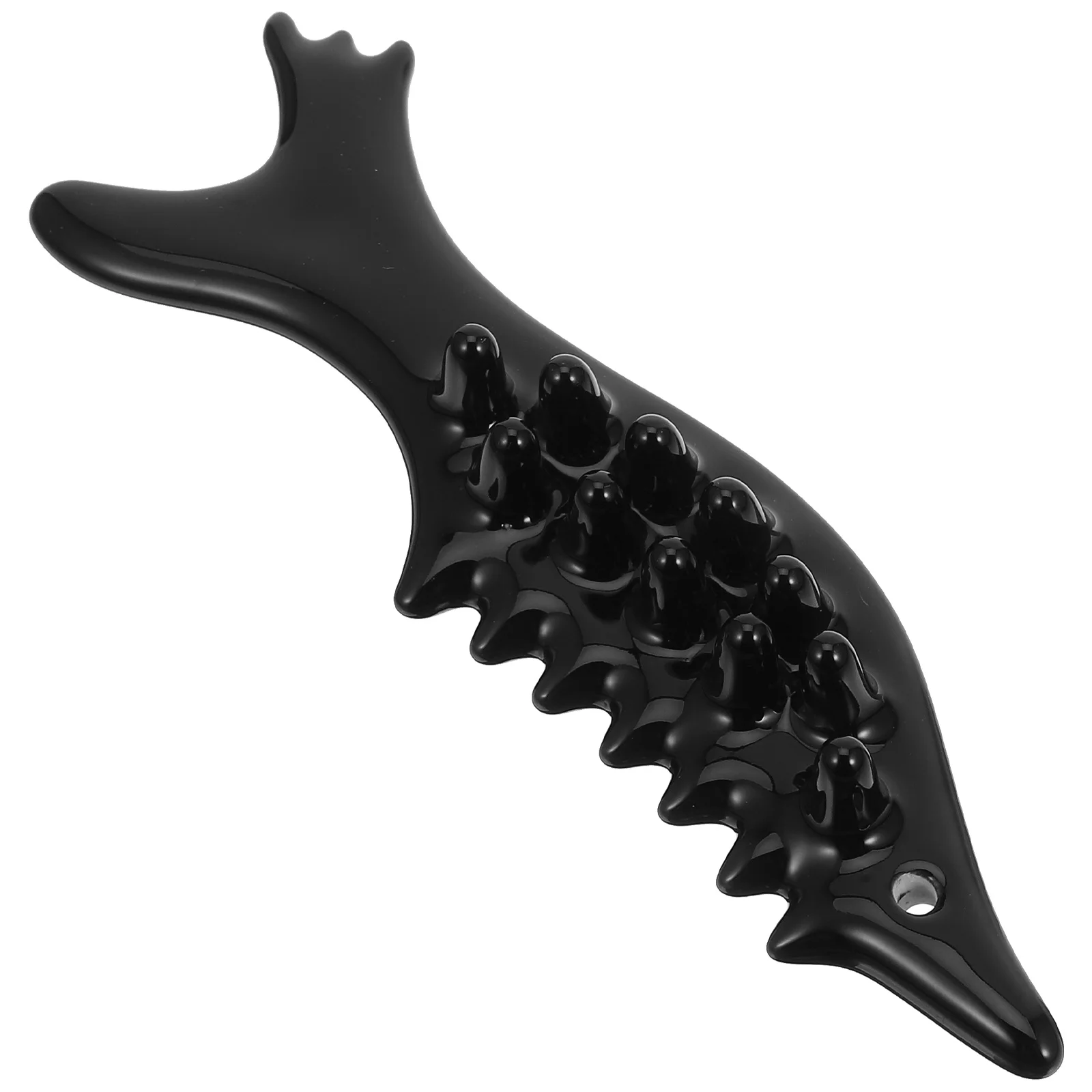 Grattoir Guasha en forme de poisson, outil de Massage en céramique pour le corps et le visage, dispositif de Relaxation musculaire Portable, Gua réutilisable, 1 ensemble