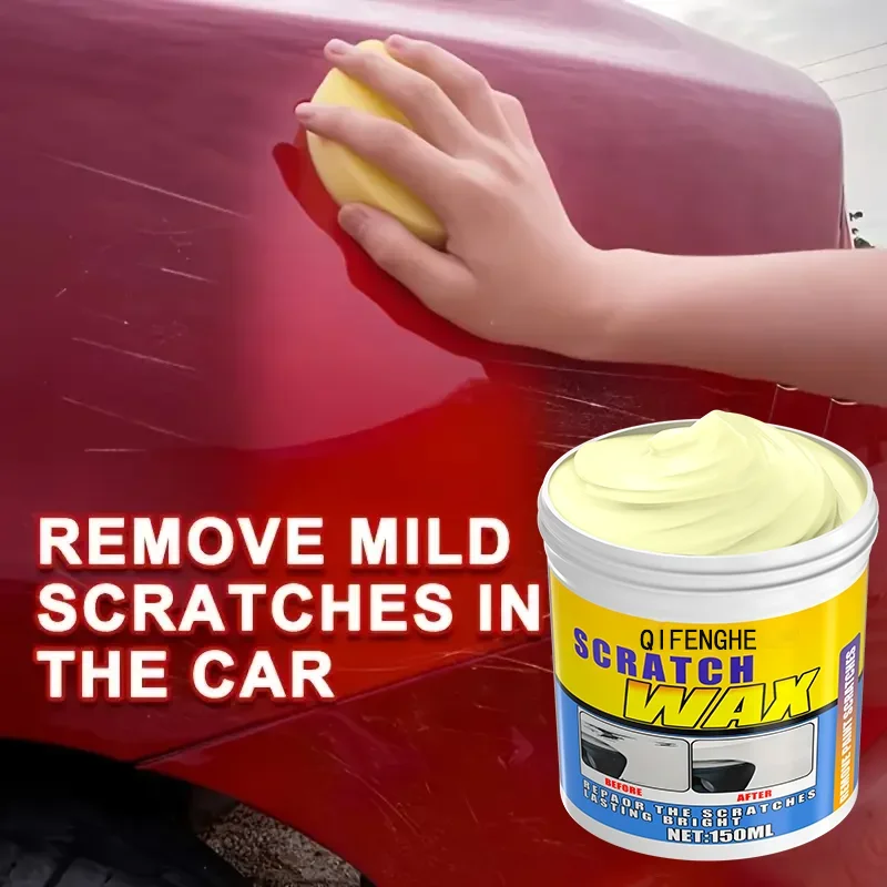 Upgraded Car Scratch Remover Wax – Restores Paint, Removes Swirls, with Protective Gloss Finish
