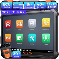 OTOFIX D1 Max Diagnostic Scanner Bi-Directional Bluetooth Scan Tool ECU Coding OBD2 Diagnostic Tools 2 Year Free Update