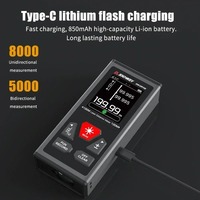 SNDWAY New Dual Laser Rangefinder 60M 100M Bilateral Laser Distance Meter with Electronic Angle ,Rechargeable,Magnetism,M/in/Ft