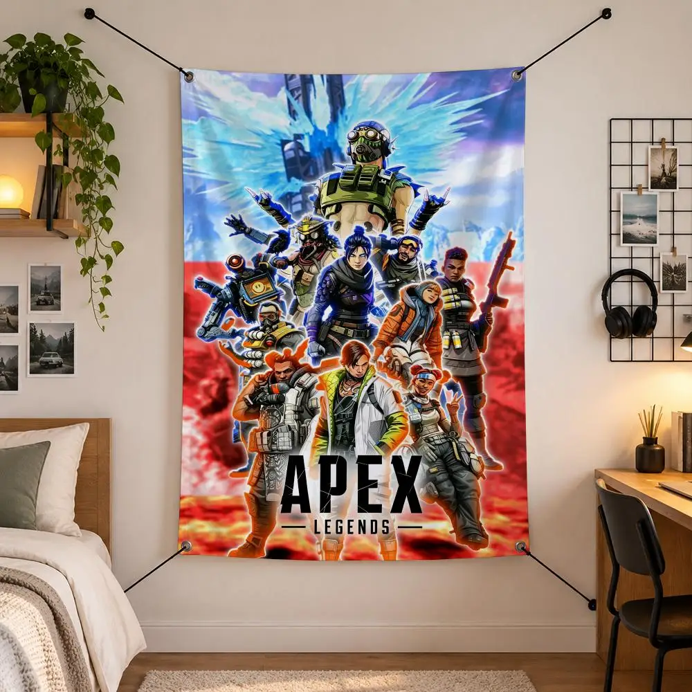 Game A-Apex Legends Flags Vertical Wall Hanging for Bedroom Dorm Living Room Party Garage Camping