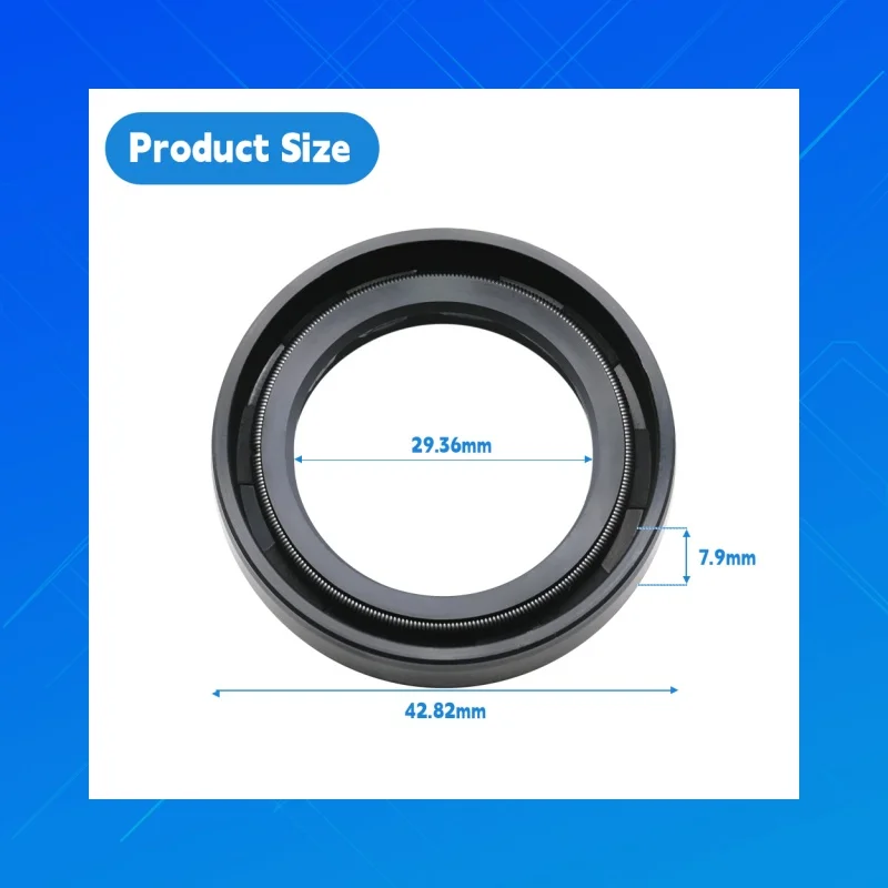 

DMHUI high-quality nitrile rubber oil seals, with dimensions of 29.36x42.82x7.9 mm, of TCV type, are suitable for OEM 394976.