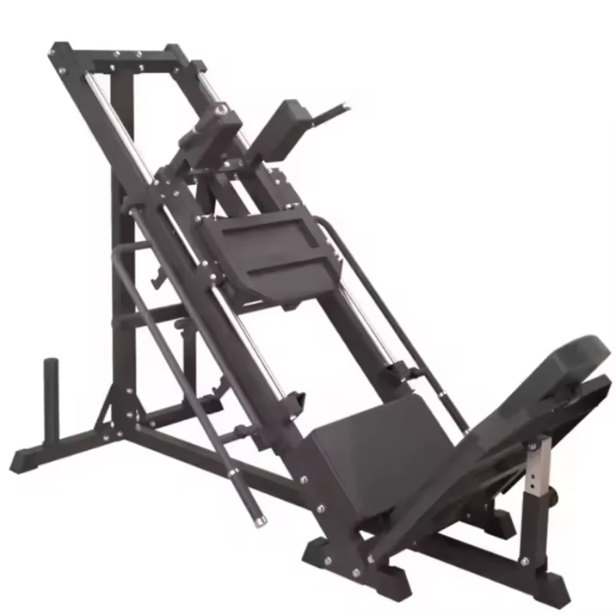 2-in-1 Leg Press Hack Squat Machine, Heavy Duty Fitness Equipment for Strength Training