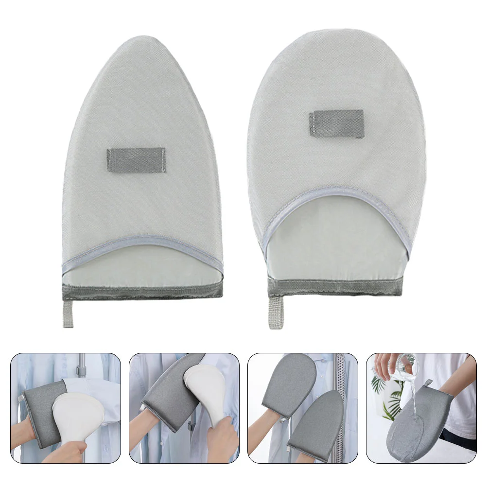 

2 Pcs Ironing Board Protector Gloves Hand Steamer Dreses Clothing Mitt Protective for Small Table