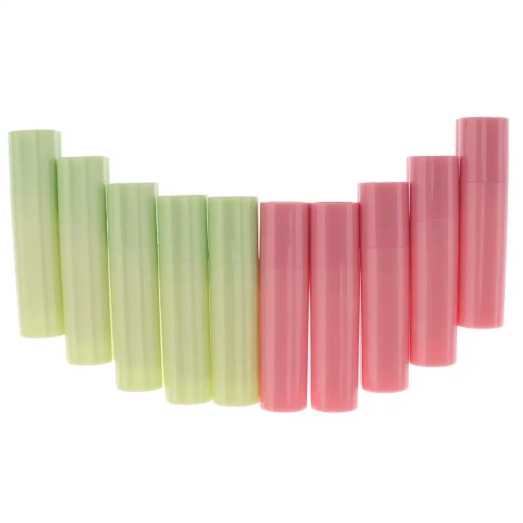 10 قطع 4 جرام حاويات بلسم الشفاه الفارغة أنابيب زجاجات إعادة الملء #2