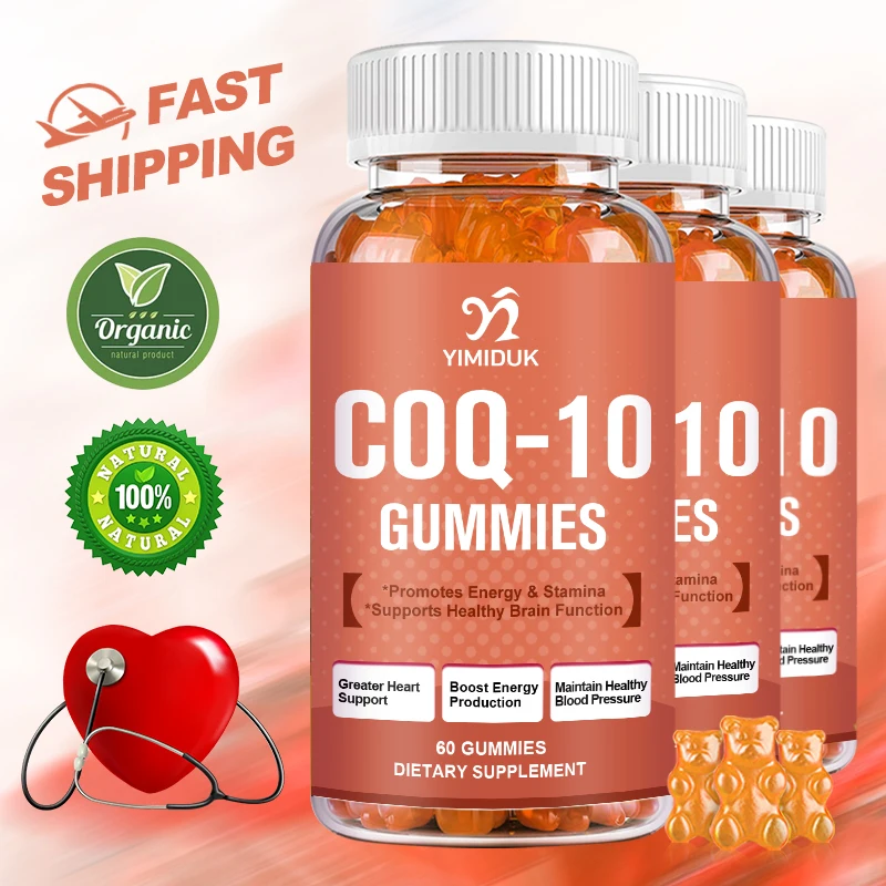 Ultra  Coenzyme Q10 Gummies, Antioxidant for Heart Health Support & Energy Production, CoQ10 Gummies