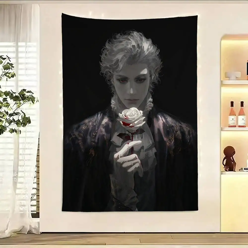 

B-Baldurs A-Astarion Gate Flag Digital Printing Banner for Garage Wall Out Door Decoration