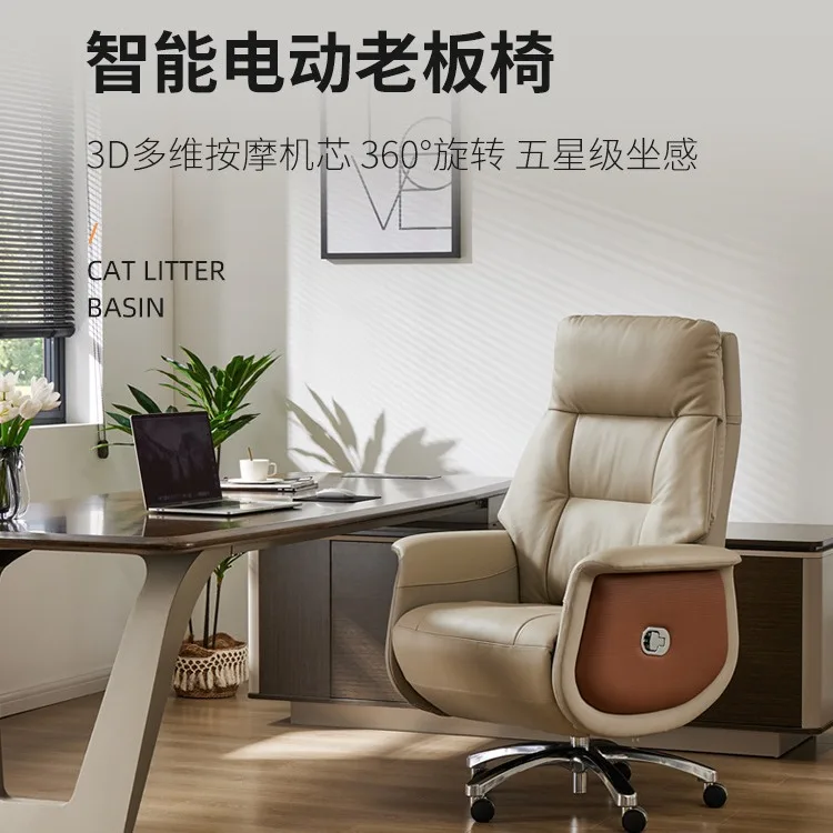 

Boss Chair Ergonomic with Study Leather President Chair High Back Large Class Office Business Office