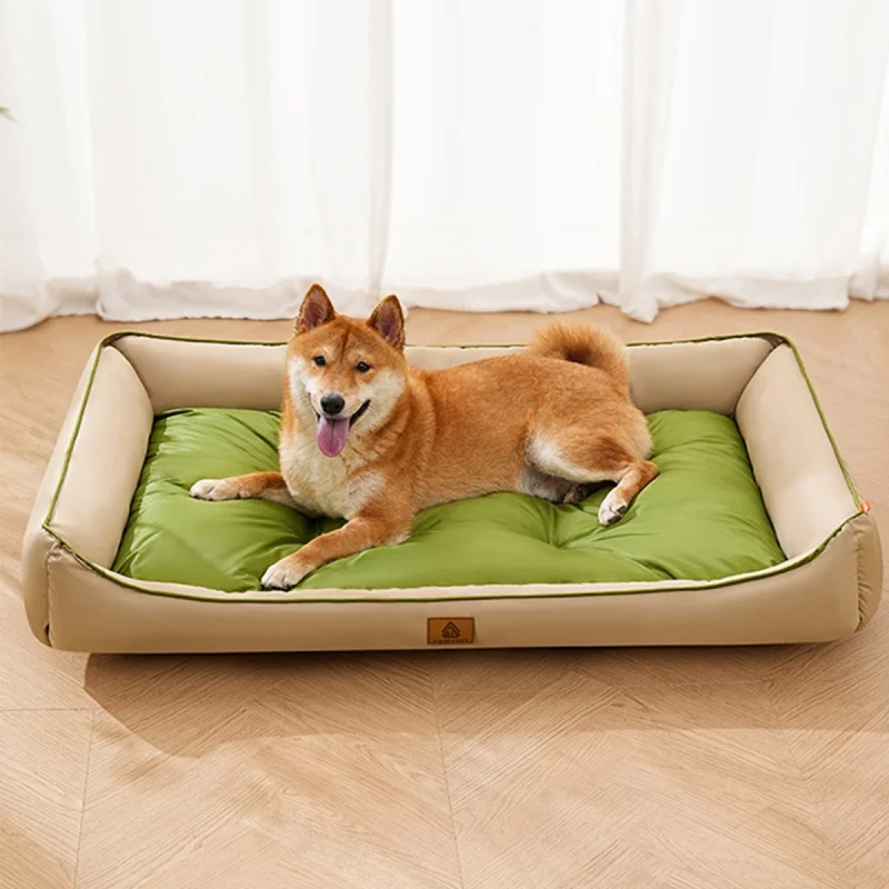 Large Cat Sofa Mat Full Filling Summer Comfortable Waterproof Square Medium Dog Bed Color-blocking Small Dog Kennel House
