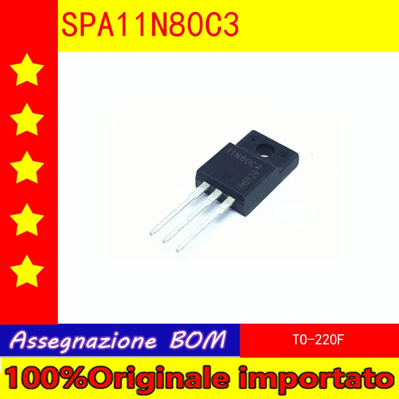 10pcs/lot SPA11N80C3 11N80C3 TO-220F 