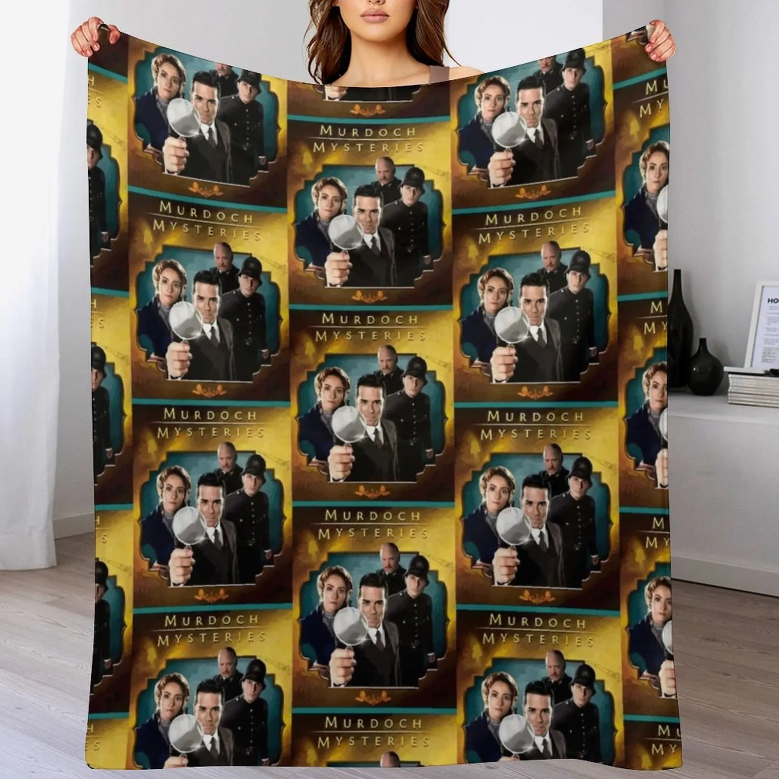 Birthday Girl Murdoch Limited Edition Mysteries Vintage Style Throw Blanket Extra Large Throw Blankets For Sofas Plaid Blankets