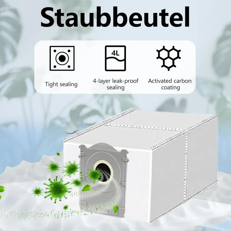 에코백스 디봇 X9 X9 Pro 옴니 X9 Pro 헤파 필터 메인 사이드 브러시 걸레 먼지 봉투 진공 청소기 내부 교체 부품