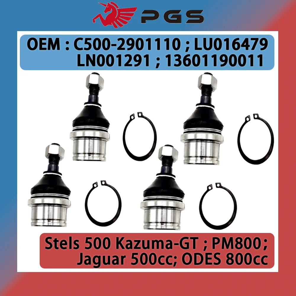 

PGS 4PCS Suspension Support Ball Joint Ball End Assy For LU016479 Kazuma Jaguar 500K 500GT PM800 500 K/GT ODES 800 C500-2901110