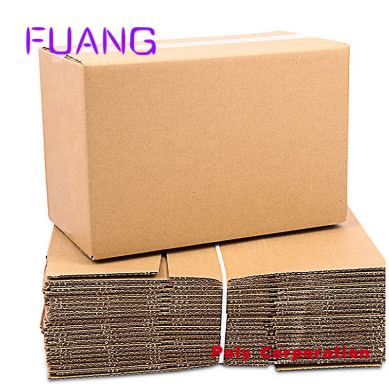 Custom  2020 Eco Packaging Factory Direct Custom Logo Printed Corrugated Cardboard Box Carton Boxpacking box for small business