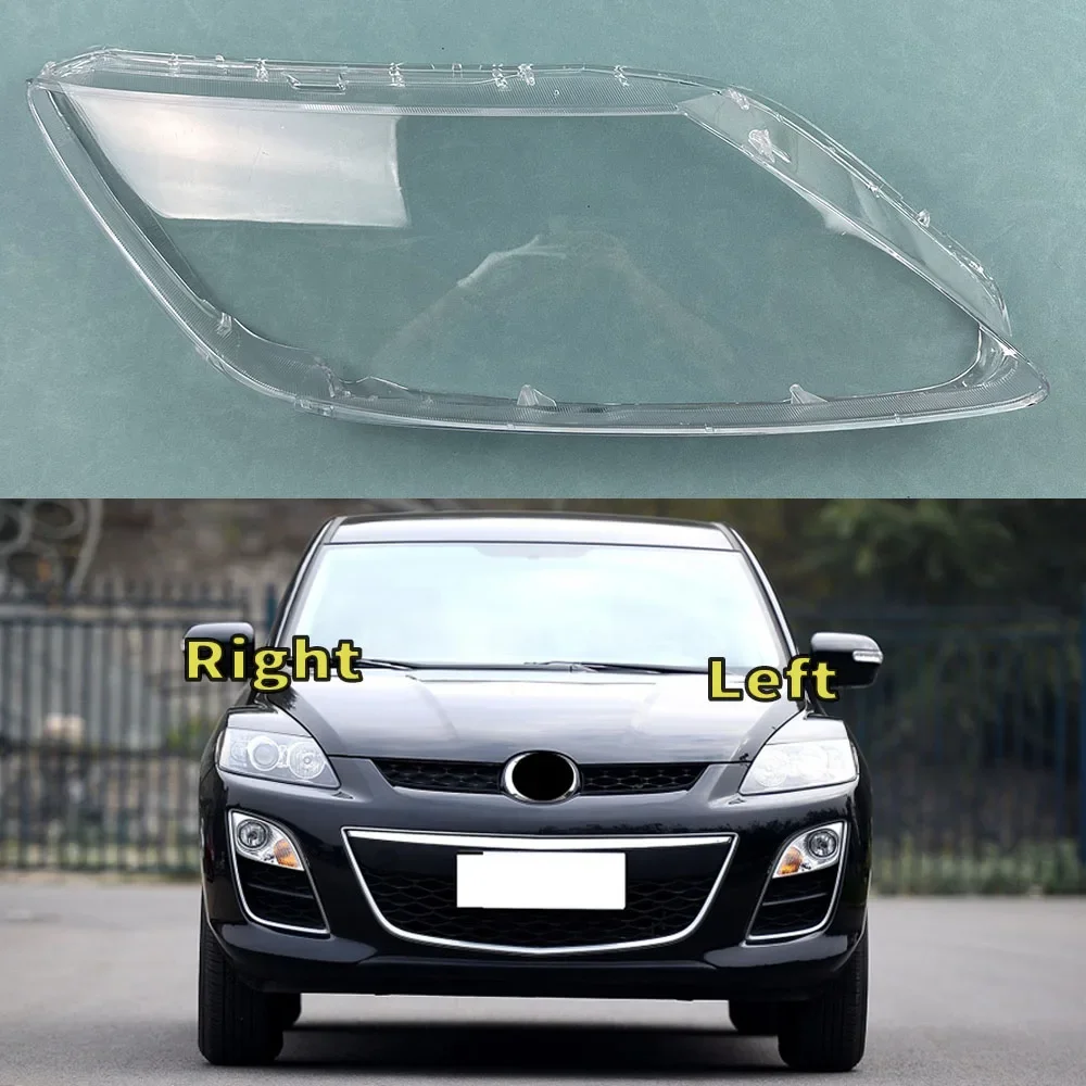 

For Mazda CX-7 2008-2016 Car Accessories Headlamp Cover Transparent Lampshade Headlight Shell Lens Plexiglass