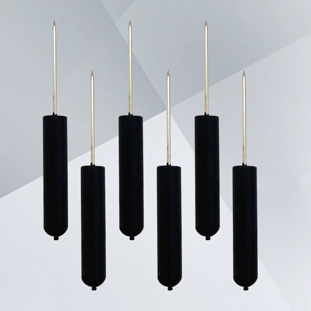 6 pcs Cylinder Push Pins Plastic Head For Travel Map Cork Board Bulletin Use Position Markers Map Planning Accessories