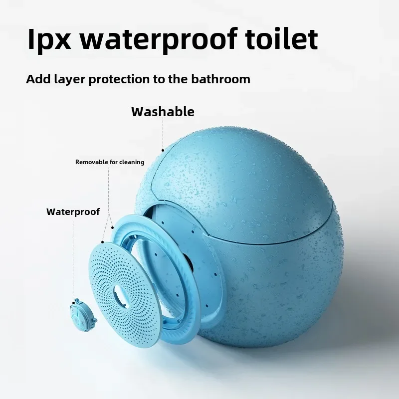 Fully automatic integrated future egg smart toilet foam splash-proof household toilet without water pressure limit