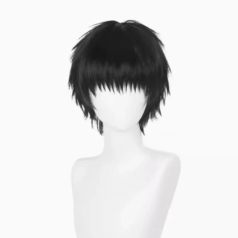 

Аниме Slam Dunk Rukawa Kaede, парик для косплея, 30 см, черные короткие волосы, термостойкие синтетические аксессуары для вечеринки на Хэллоуин, реквизит