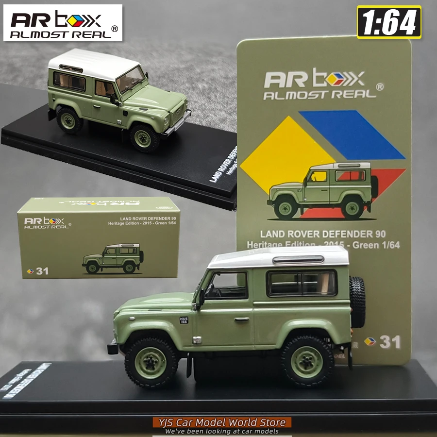 

AR BOX 1/64 Land Rover Defender 90 2015 model Silver diecast model car model stcollection