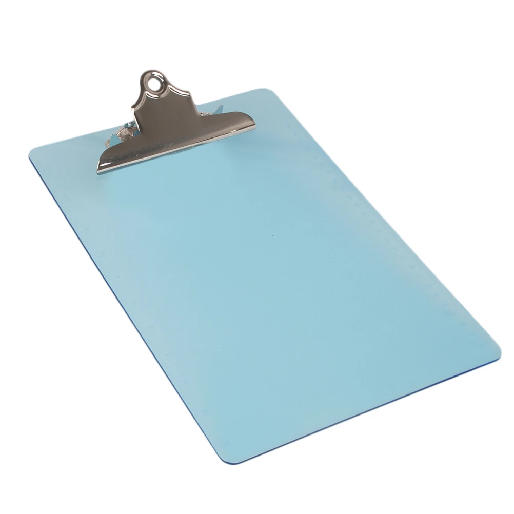 

Plastic Clipboard A4 Size Lightweight Smooth Edge Paper Holder Clip Board for Office School Use Waterproof Portable