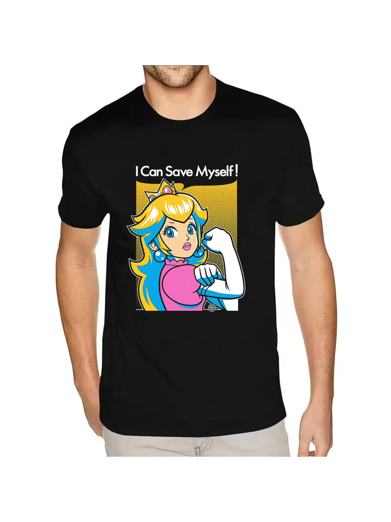 67 ideas de Princess Peach, princesa Peach, Peach, princesa de Nintendo, camiseta gráfica unisex de algodón puro, transpirable y cómoda, talla 4