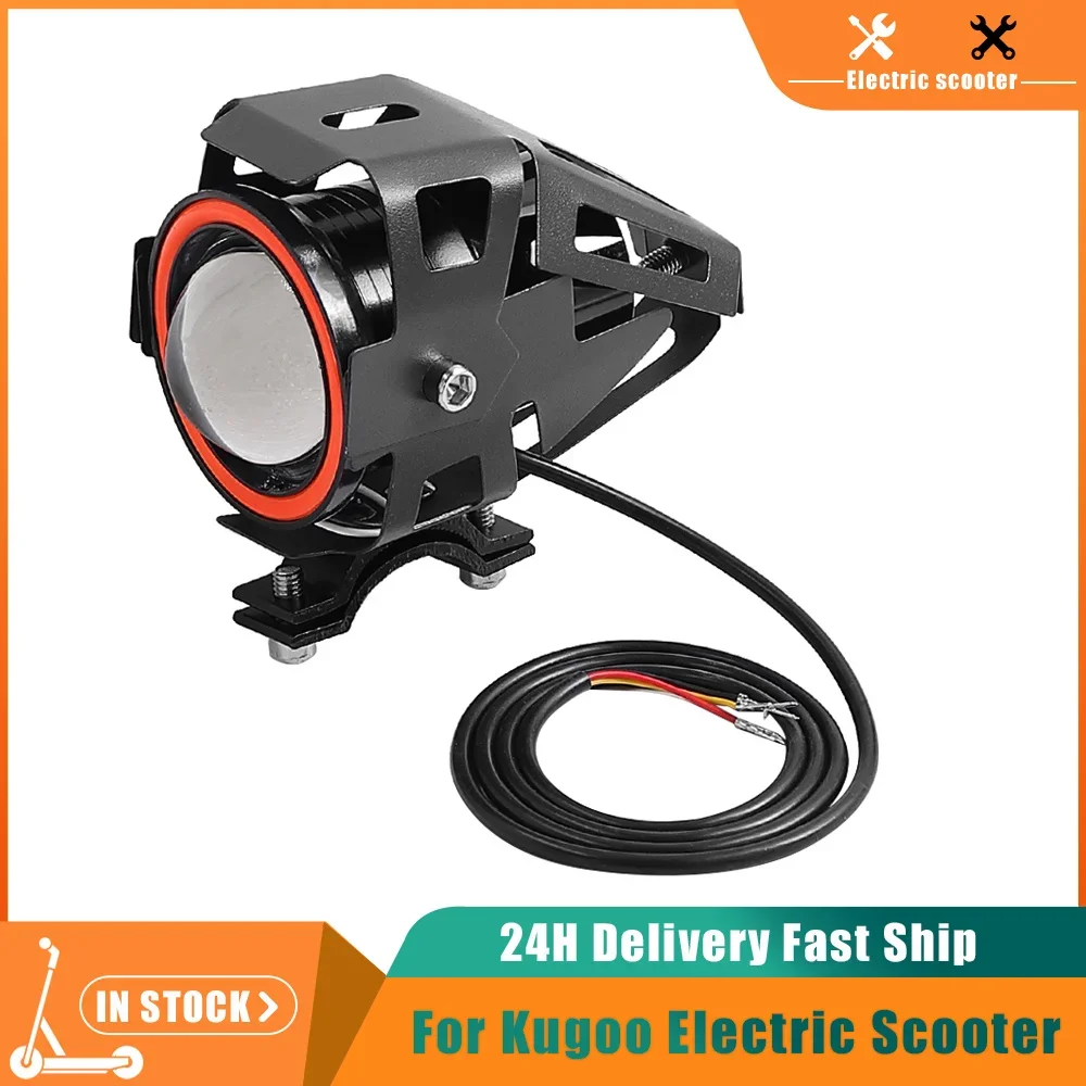 Electric Scooter U7 Front Headlight Horn Fog Lights For Kugoo Kukirin for Citycoco LED Spotlight Laser Highlight Accessory