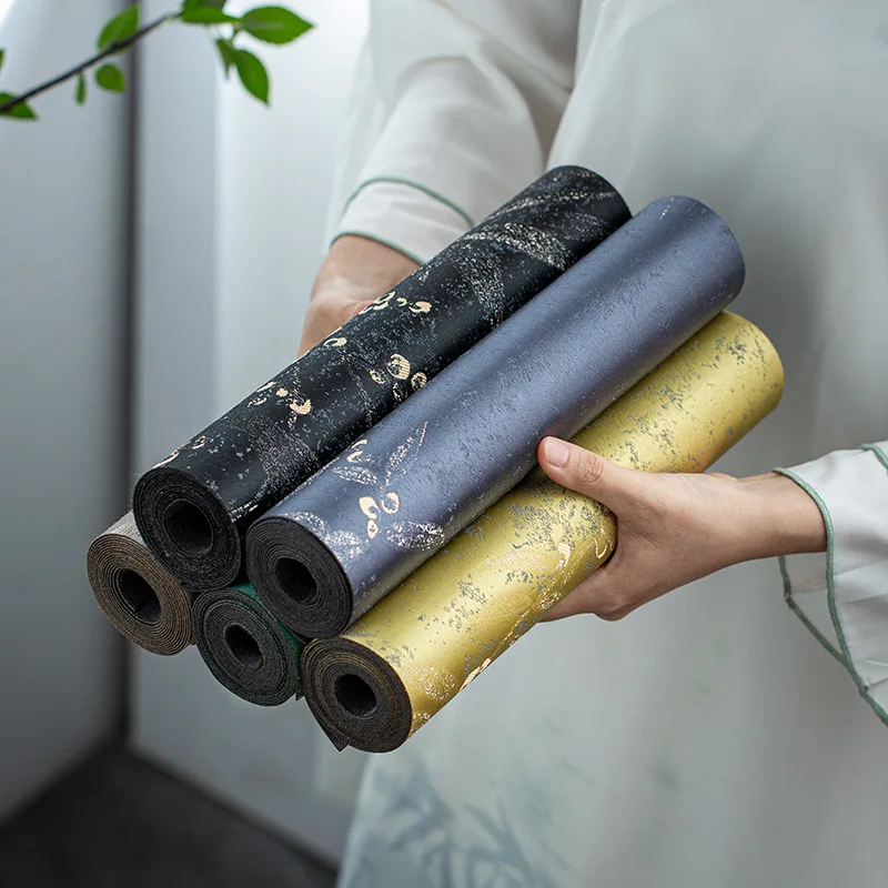 High-End Brocade Tea Tablecloth Retro Japanese Zen Style Tea Mat Heat Insulation Tea Set Table Flag Chinese Traditional Cloth...