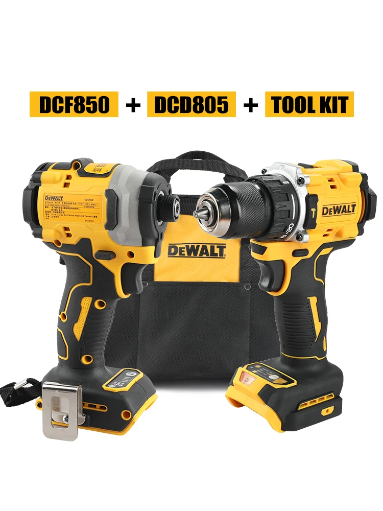 DeWalt Dcd805 Dcf850 DWBAG Lithium Borstelloze Motor Schroevendraaier Elektrische Schroevendraaier Elektrische Handboor Klopboormachine - afbeelding 2