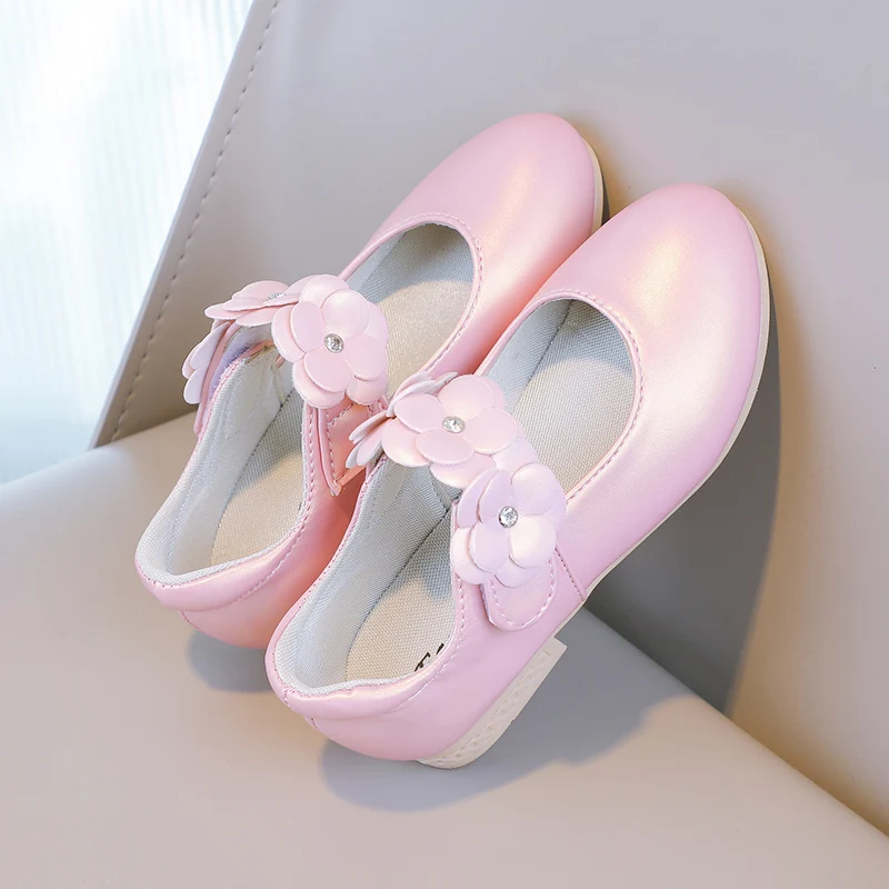 Herbst Mädchen Mary Jane Applikationen niedrigen Absatz schöne Kinder Prinzessin Schuh drei Farben spitzen Zehen atmungsaktiven Kinder Schuh 26-36 – Detail 34