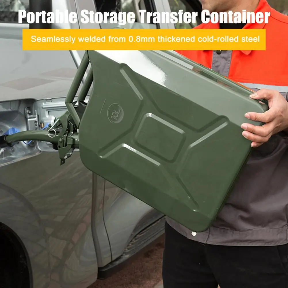 5-gallon Transfer Tank Portable Storage Transfer Container with Flexible Spout System Petrol Cans Leakproof Oil Transfer Tank