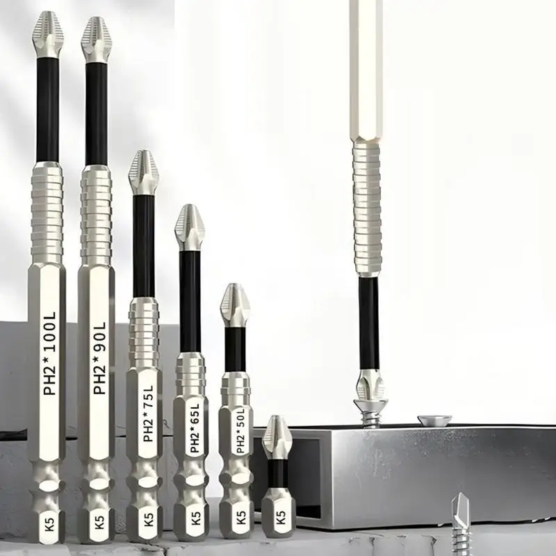 Magnetic Screwdriver Set Universal Non Slip Adsorbable Electric Screwdriver Set Magnetic Drill Bit Set for Electric Screwdrivers