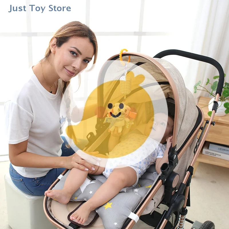 [JT] 1個入り 新生児用感覚玩具 吊り下げ式ガラガラ ソフトな早期学習玩具 歯固め付き ベビーカー、車、ベッド、ベビーベッド、幼児用