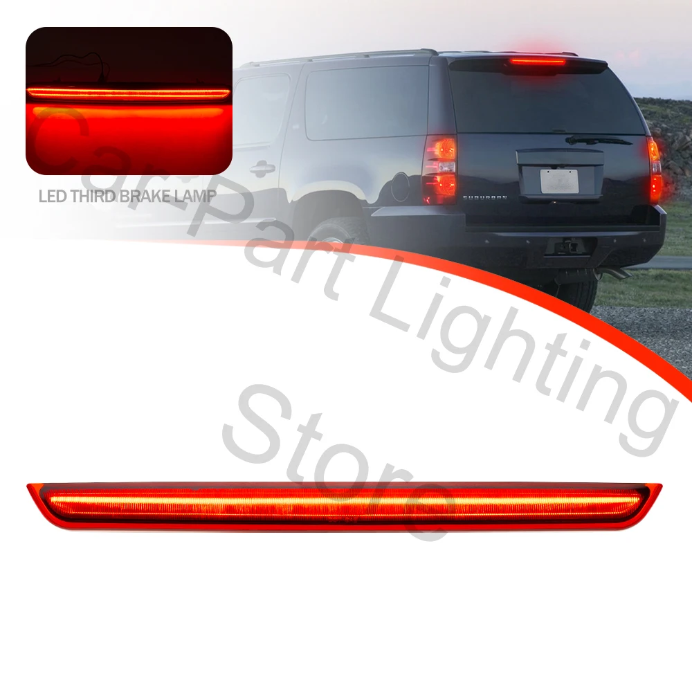 LED Strobe Third 3rd Brake Light For Chevrolet Tahoe Suburban GMC Yukon XL 1500 2500 Rear Tail Warning Lights