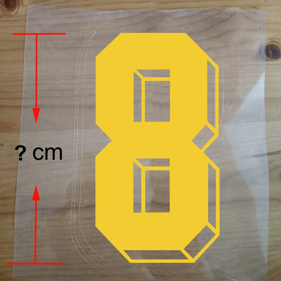 Custom 3D Number Football Basketball Transfer Number Iron on Sticker For Kids Adults Set Sport Patches For Clothes DIY Applique